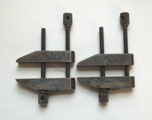 Pair starrett no. 161-a toolmaker&#039;s parallel clamps 3/4&#034; capacity for sale