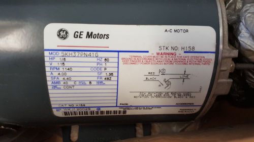 GE Motors 5KH37PN41G HP 1/6 VOLT 115 RPM 1140