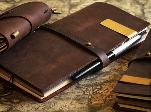 Notebook paper journal diary blank notepad 1pc leather handmade planner book