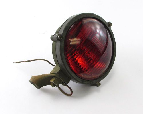 Julian McDermott Stop / Safety / Fog Light, 6&#034; Red Lens - Army / Marine Vehicle