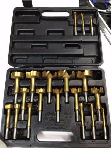 19pc forstner drill bit set wood working precision clean thru cutting holes bits for sale