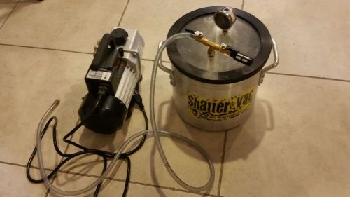 2 Gallon Shatter Vac Chamber w/ VP4D Dual Stage Pump