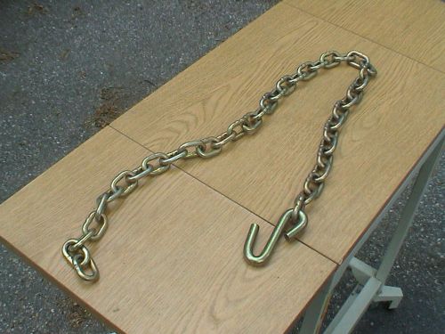 Industrial Grade Chain, 47&#034; Long to Hook x  1/4&#034; Markings on some Lin  L2E  P7