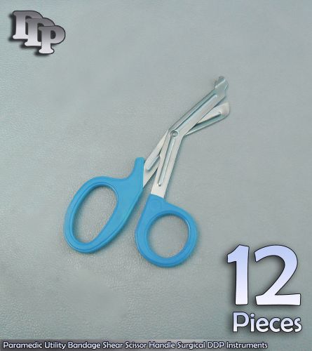 12 Pcs Paramedic Utility Bandage Shear Scissor5.5&#034; Sky Handle Surgical Instru