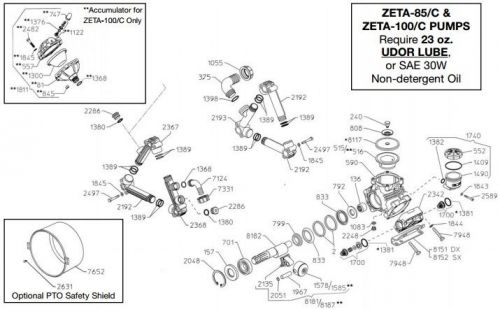 Udor 02-0208.07 Oil Cap for ZETA-85/C and ZETA-100/C