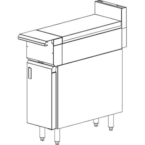 Vulcan vwt06b v series heavy duty range 6&#034; gas work top storage base for sale