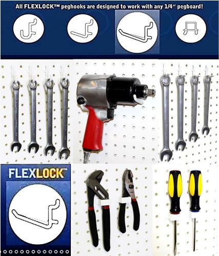 50 pc. peg board hooks tool organizer hanger assortment for sale