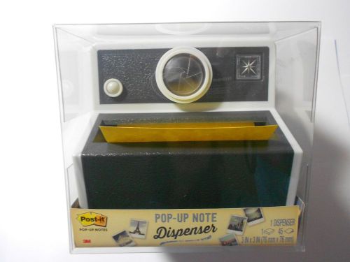 Post-it VINTAGE CAMERA Pop-up Note Dispenser with 3&#034;x3&#034; Post-it Pop-up Notes New