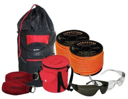 Tree throw line kit /two rope bags,2 throw lines,2 throw bags,glasses,$100 value for sale