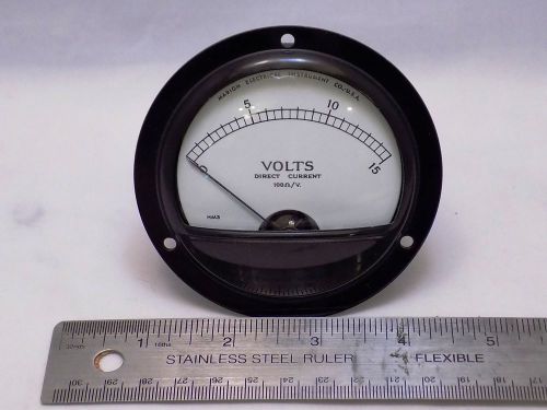 0-15 Volt Meter Panel Verified and Guaranteed Military Grade Marion Electrical