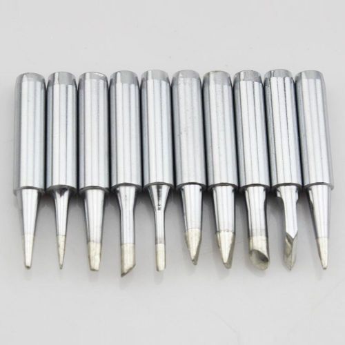 New 10 pcs solder iron tip 900m-t for hakko soldering rework tool silver for sale