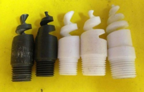 SPRAY NOZZLE 1/4HHSJ-TEF-12007, 1/4HHSJ-PVC-12007 3/8HHSJ-TEF-15030 LotOf5 #121P