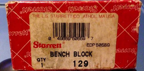 Starrett Tools #129 Bench Block Machinist Tool Punch Pin Milling Lathe Metal