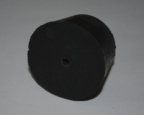 Rubber Stopper: One-Hole: Size 8 High Quality Black