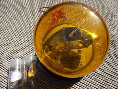 North American Signal Company -Warning Light #TR3-A Yellow Rotating