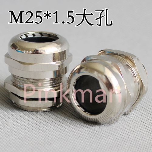 1pc  m25*1.5 big hole 304 stainless steel cable glands apply to cable 13-18mm for sale