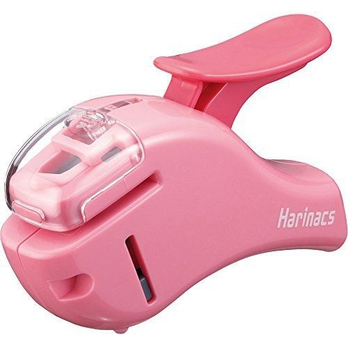 Kokuyo stapleless stapler harinacs compact alpha, pink (sln-msh305p) for sale