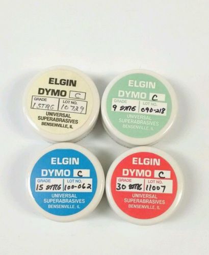 Elgin Diamond Compound Set of 4 Five Gram Jars (#1/#9/#15/#30 Strong)