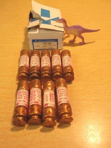 New lot of 9 gould shawmut fuses tr1/2r, 250v free shipping for sale