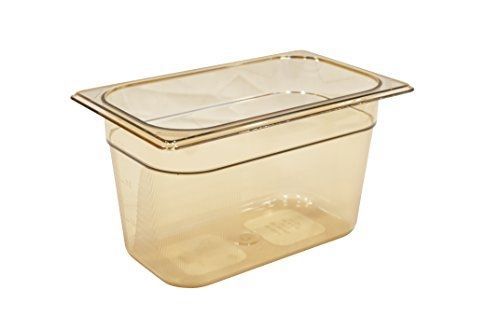 Rubbermaid Commercial Products FG212P00AMBR Hot Food Pan, 1/4 Size, 4 quart,