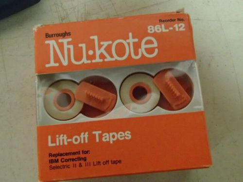 New In Box NU-KOTE Correction Tap Refills 12 Pack