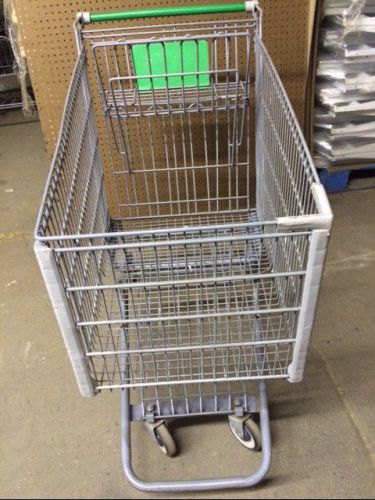Shopping Carts Large Gray Metal LOT 12 Used Store Fixture Grocery Market Green