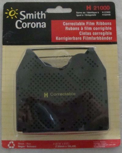 Smith Corona H21000 Correctable Film Ribbons - Pack of 2 black