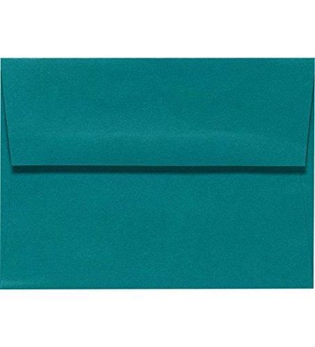 Envelopes.com A9 Invitation Envelopes w/Peel &amp; Press (5 3/4 x 8 3/4) - Teal (50