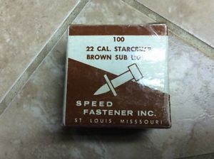 Vintage Speed Fastener 22 Cal Starcrimp Brown Sub Light For Safti-flite Tools