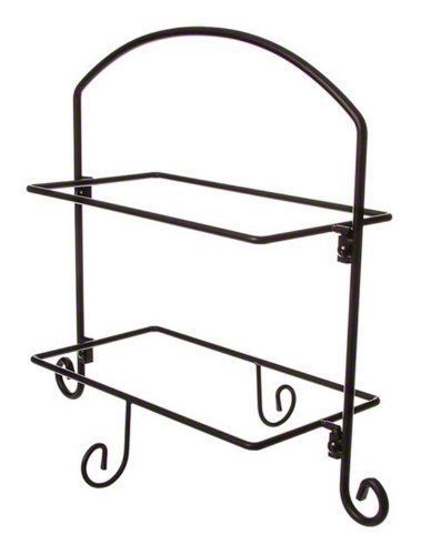 NEW American Metalcraft IS11 Two Tier Ironwork Stand For Rectangular Plates