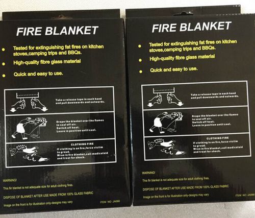 1x1m Protecto welding blanket glass fibre anti slip coated fire spark blanket