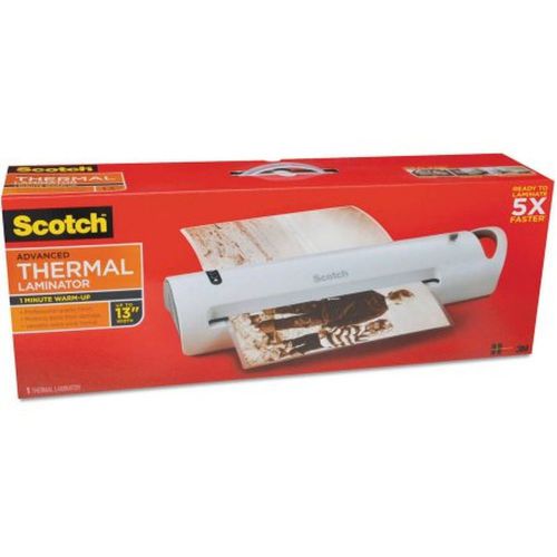 Scotch thermal laminator tl1302 13&#034; x 5mil maximum document thickness value p... for sale