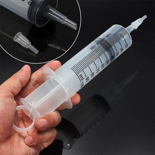 Disposable plastic 100ml injector syringe no needle for lab nutrient measuring for sale