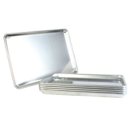 Half size 13 x 18 6 pack pans commercial aluminum sheet baking cookie sheet pan for sale