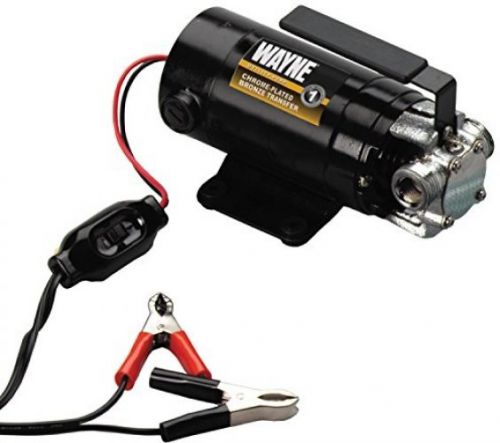 WAYNE PC1 Portable 12V Battery-Powered Water Transfer Pump With Suction Hose