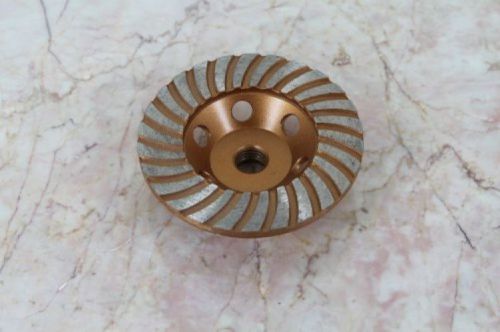 TEMO 4 Inch 5/8 DIAMOND TURBO Segment Grinding Cup Wheel