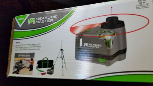 Measure master 50ft horizontal/vertical rotary laser kit model mmr - new for sale