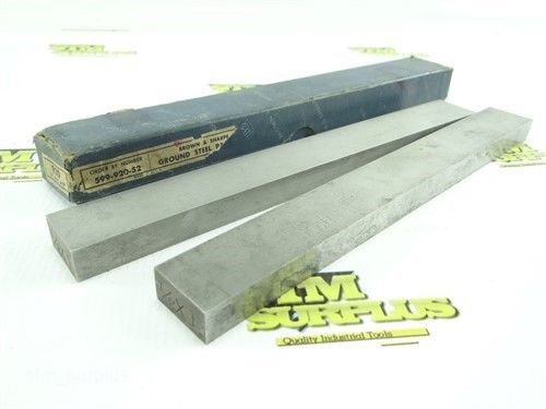 Pair of brown &amp; sharpe precision ground steel parallels #920 1/2&#034; x 1&#034; x 9&#034; for sale