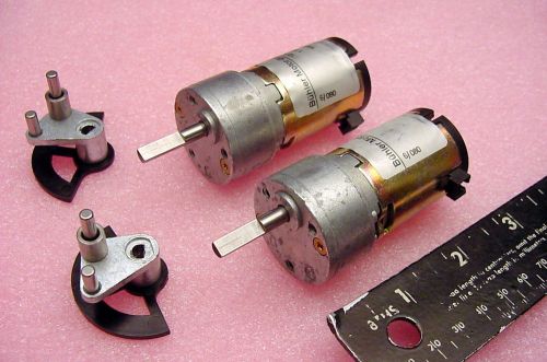 Pair of strong, compact buhler dc gearmotors offset shafts type 1.16.046.514.03 for sale