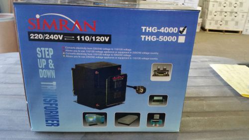 Simran &gt; step up &amp; down transformer(two way) model#thg-4000 = total 3ea @80.00ea for sale