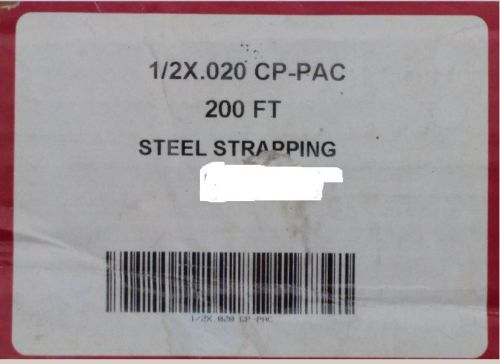 Roll steel strapping 1/2&#034; x .020 cp-pac 200&#039; for sale