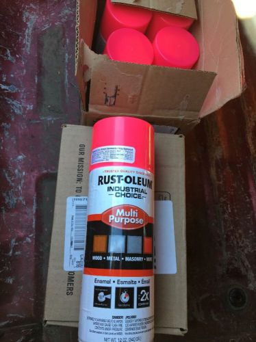 12 Cans!!!!!  RUST-OLEUM 1659830 Industrial Spray Paint, Pink, 12 oz.