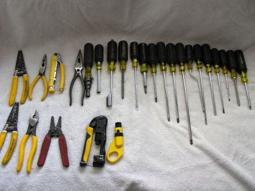 Lot of 26 klein electrical hand tools FREE SHIPPING