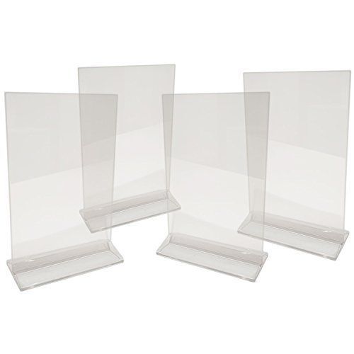Store sign holders premium double sided clear acrylic sign holder 5\ x 7\ ad 4 for sale