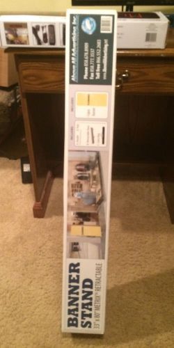 33&#034; x 80&#034;  &#039;CLEARANCE&#039;,  Retractable Stand w/Fabric Banner Sign