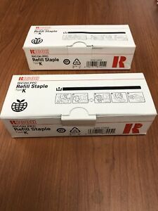 Lot of two boxes - Ricoh PPC Refill Staple Type K OEM