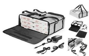 Electric Heated &amp; Insulated Pizza &amp; Food Delivery Bag. Home Outlet &amp; Car