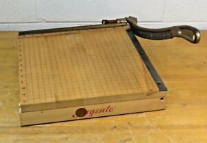 Vintage Ingento  No. 4 -12.5”  Paper Cutter Trimmer Maple Wood Very nice