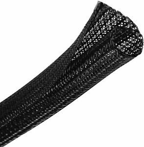 Split Wire Loom 10ft 1/2 Inch Braided Cable Management Sleeve Cord Protector