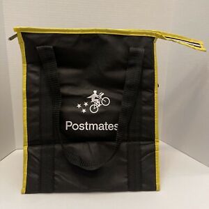 Official Postmates Insulated Food Delivery Bag w/Zipper Doordash UberEats NEW